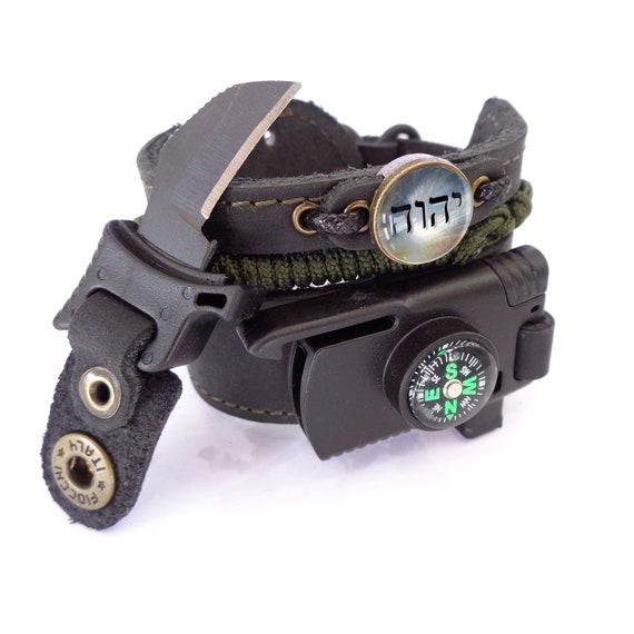 Spiritual Warrior Bracelet / Jehovah Hebrew  Bracelet / Tetragrammaton Biblical God of Israel / YHWH / Apocalypse Survival Wristband