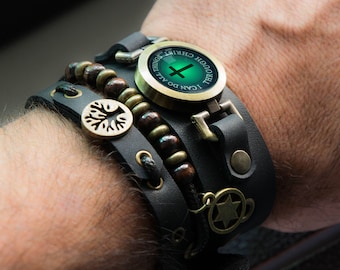 Christian Bracelet with Tree of Life, Cross, Star of David and I can do all things through Christ Bible Scripture Verse Quote