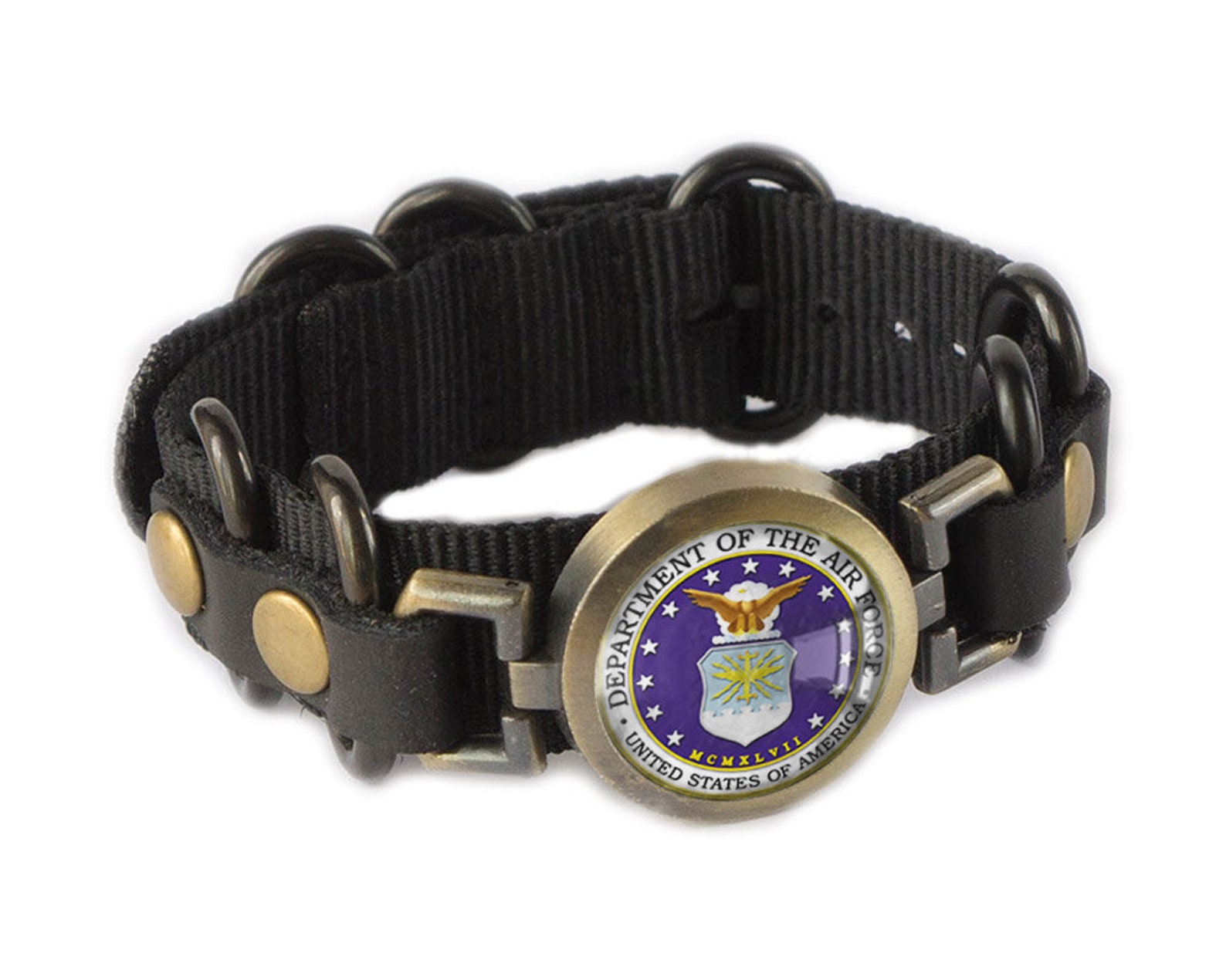 US Air Force Bracelet Put Any Logo on Jewelry Company Etsy