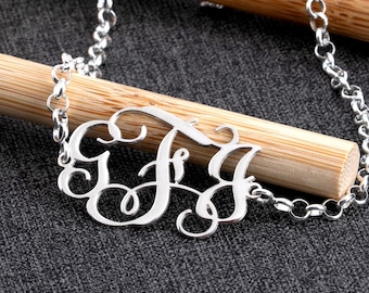 Custom Anklet for Women Monogram Initials, Sterling Silver - Personalized Summer Ankle Bracelet