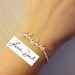 Personalized Signature Bracelet - Sterling Silver Handwriting Jewelry - Signature Jewelry - Handwritten Bracelet