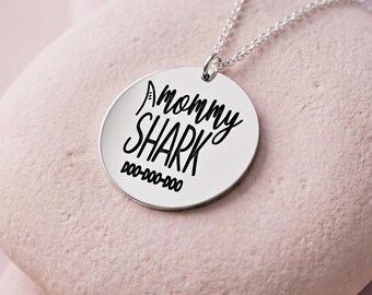 Actual Handwriting Necklace Sterling Silver - Custom Engraved Disc Pendant - Personalized Gift Women