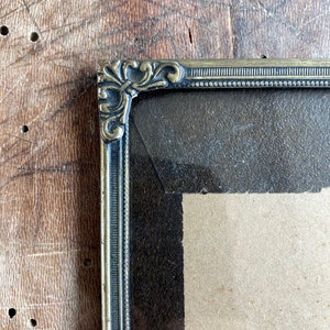 Antique gold photo frame, Bronze metal frame, Photo picture frame, French style wall, Bronze frame, Cottage family photo wall, 8 x 6 inches