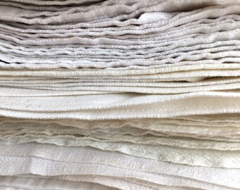 Vintage linen napkins, White linen napkins, White small linen, Cottage style napkins, Farmhouse napkins, Rustic home decor, Woven napkins