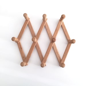 Vintage clothes rack, Clothes stand peg, Wooden tree rack, Danish scandinavian home, Cottage style home decor, Wood hanging rack