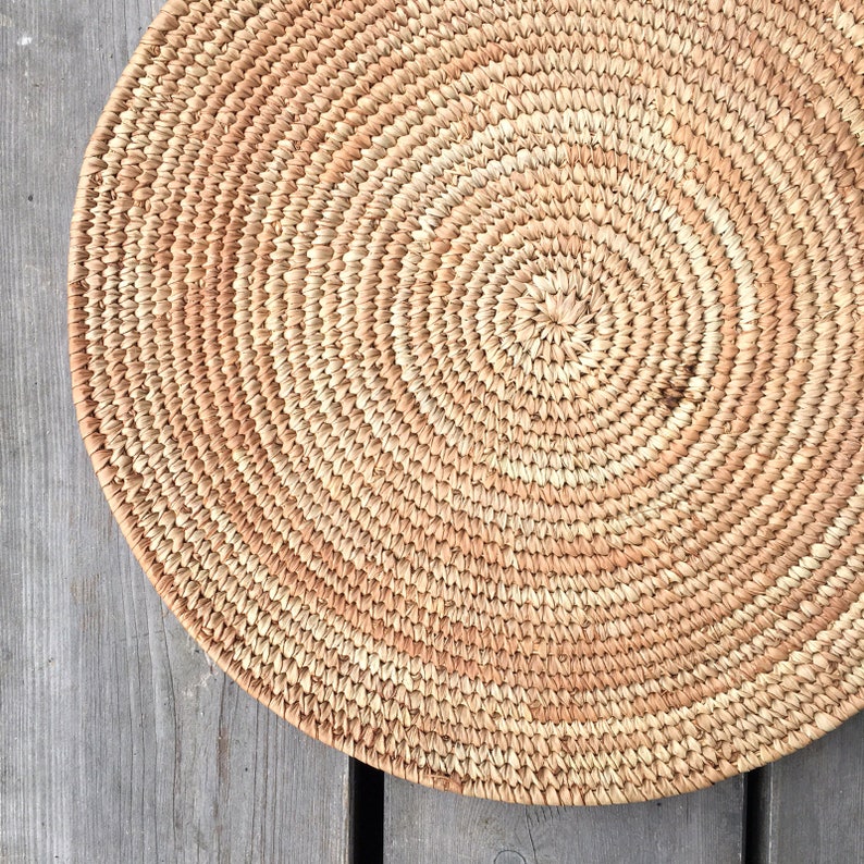 Vintage Woven Placemat Bamboo Placamat Vintage Woven Boho Etsy Denmark