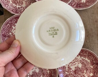 * old arabia ❀ノスタルジック aamu cake plate old arabia ❀ノスタルジック aamu cake plate