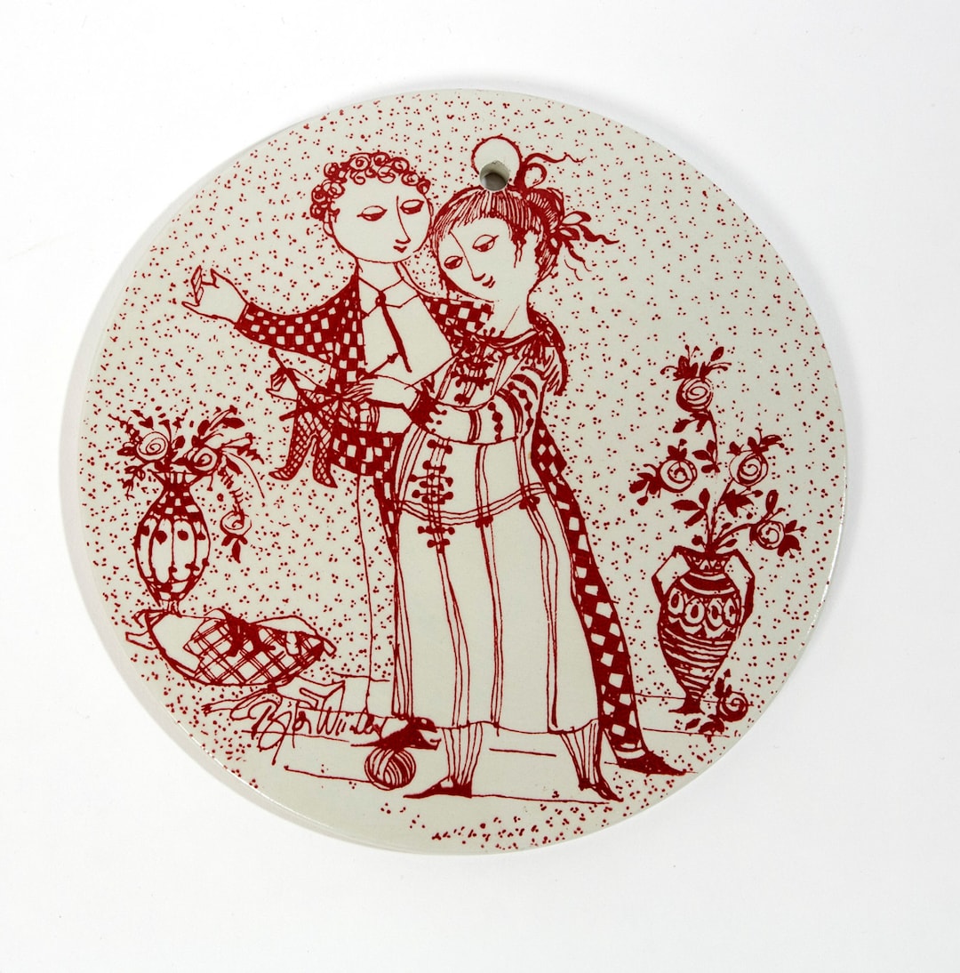 BJORNWIINBLAD 壁掛プレート秋35cm NYMOLLEヴィンテージ BJORNWIINBLAD