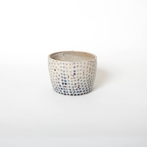 Runde Keramik Blumentopf, Polka Dot Pflanzer, Geschenk für Pflanzenliebhaber, saftiges Pflanzgefäß, Keramik, Geschenk für ihren Blumentopf Bauernhaus-Stil-Topf