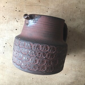 Dybdahl pitcher, Dwarf pattern, Faces pitcher, Studio pottery pitcher, Mid century pitcher, Danish pitcher, Unique pitcher,  studio pottery