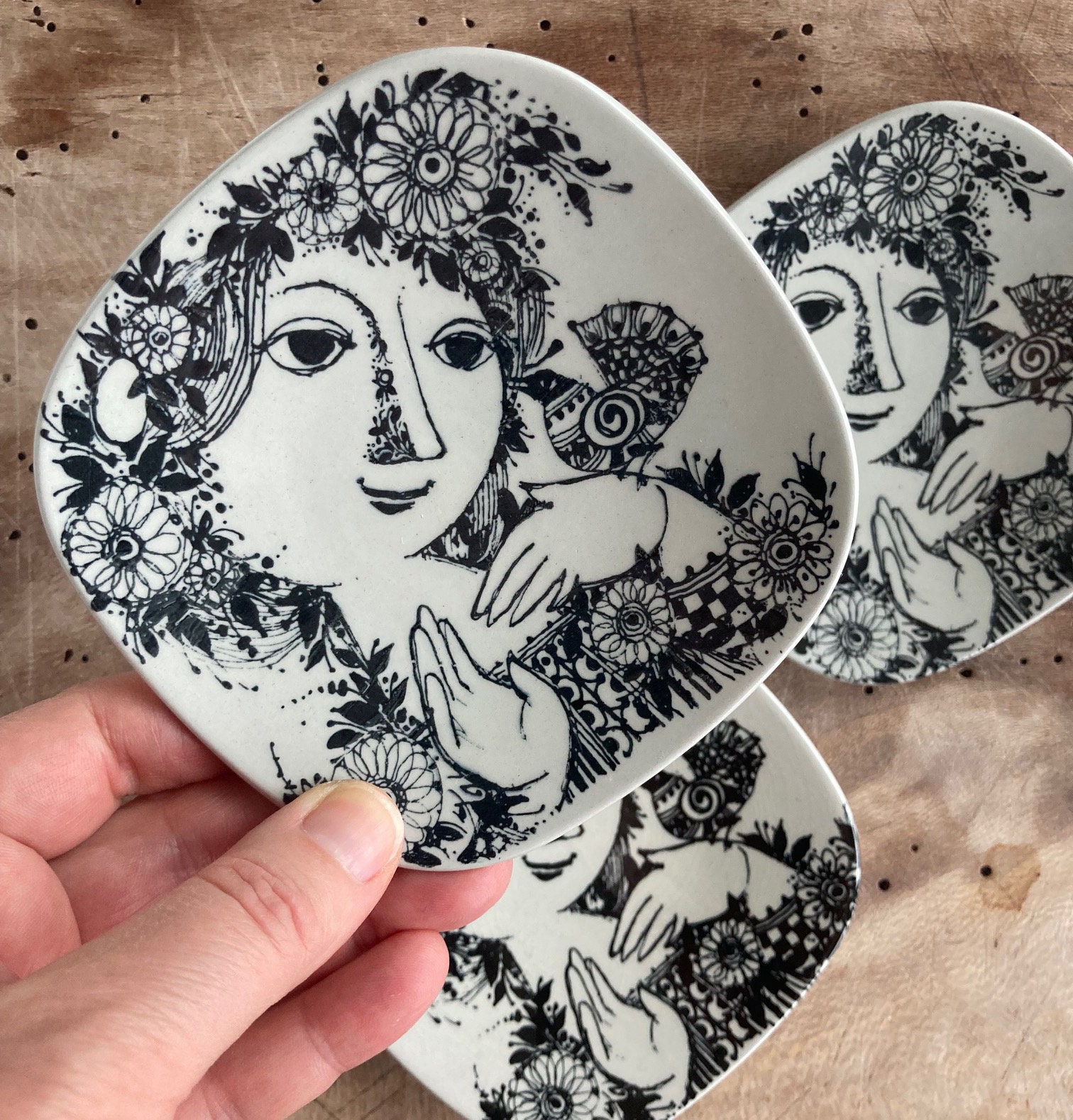 Bjorn Wiinblad Dishes, Wiinblad Small Dishes, Danish Dishes