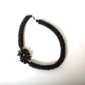 Monies necklace, Gerda Lynggaard necklace, Statement choker, 1980s disco fashion, Statement necklace, Gift for her, Jewelry Gift, Black