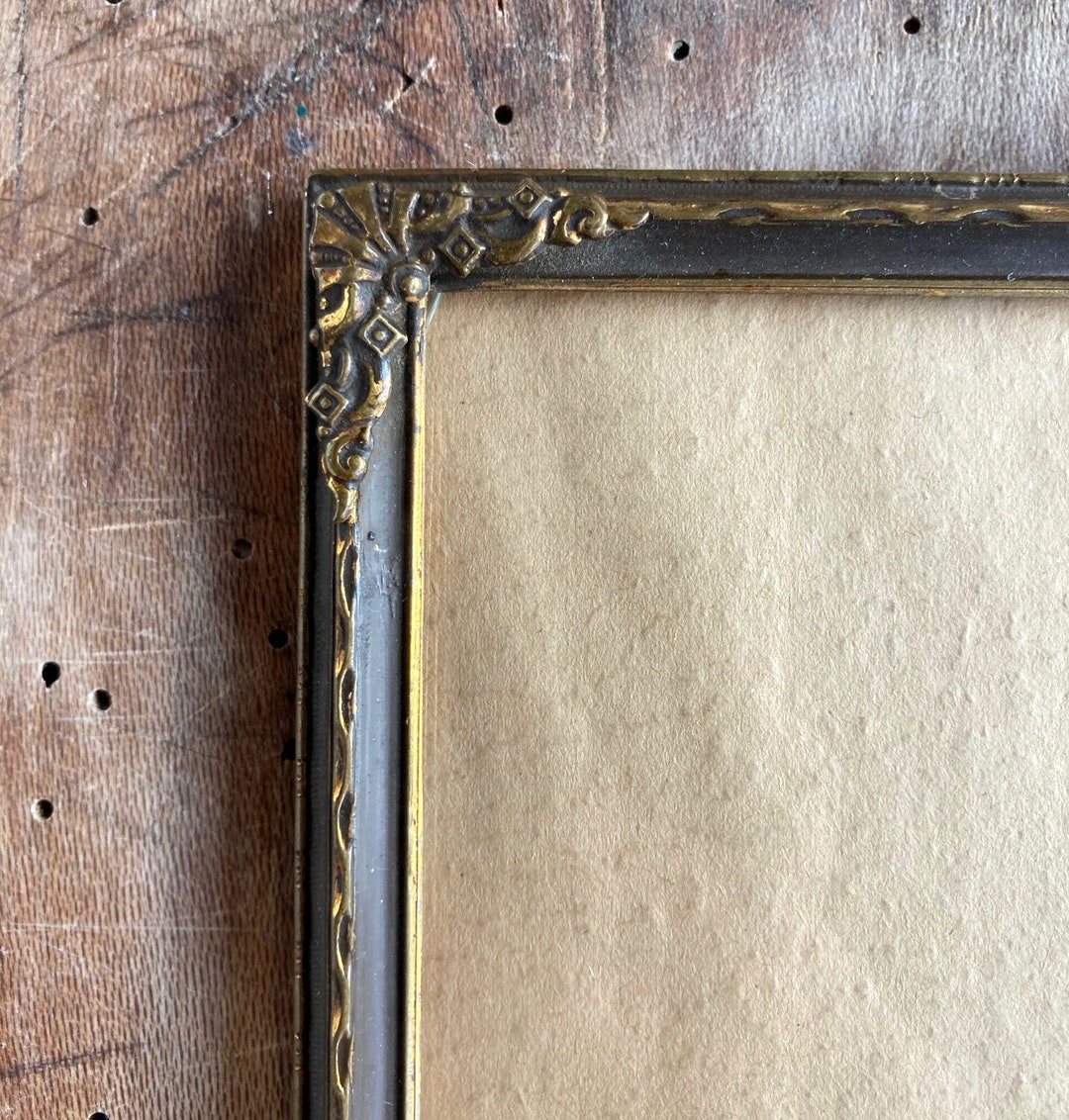 Antique Bronze Photo Frame Old Frame Brass Metal Frame Etsy