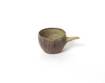 Dybdahl little bowl, Dybdahl pitcher, Pattern ornament bowl, Studio pottery bowl, Modern bowl, Danish Mustard bowl, Mid century pitcher Gift