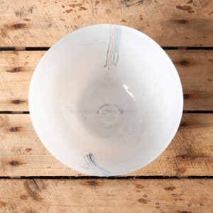 kosta boda glass bowl bertil vallien sweden art collection signed art collection white scandinavian image 4