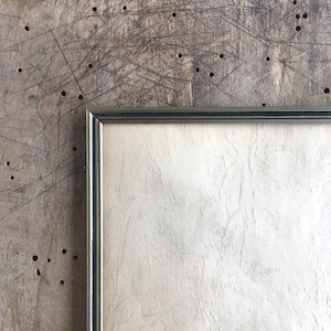9.6x7.2 inches Picture frame, Danish silver brass frame, Vintage silver photo frames, Frame with convex glass, Photo home, French style 50s