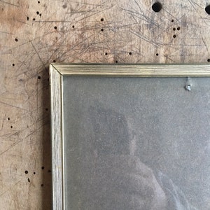 9.6x7.2 inches Picture frame, Vintage silver photo frames, Frame with convex glass, Danish silver brass frame, Photo home, French style 50s