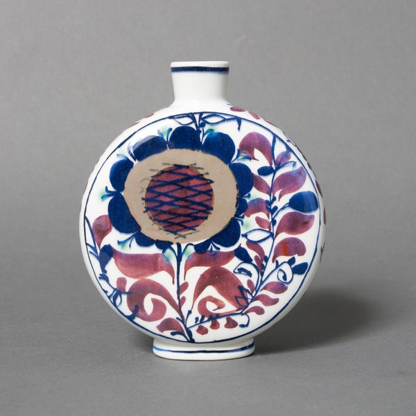 RESERVED Royal Copenhagen vase bottle kari christensen faience art pottery mid century tenera scandinavian