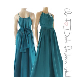 Chiffon Brautjungfernkleid Hochzeit Partei Bodenlanges Kleid Etsy