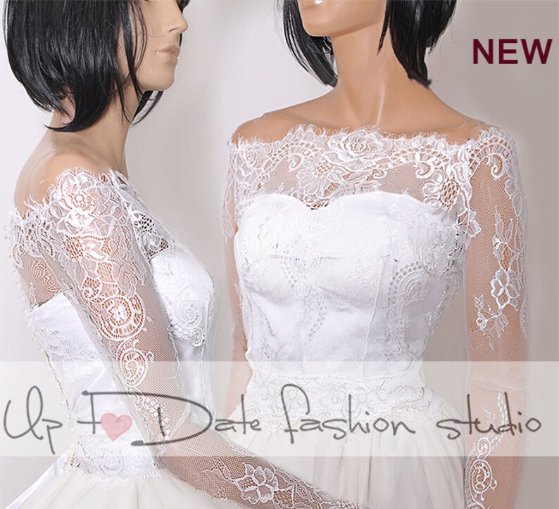 Plus Size Bridal Lace Cover Up Off Shoulder Wedding Bolero Etsy