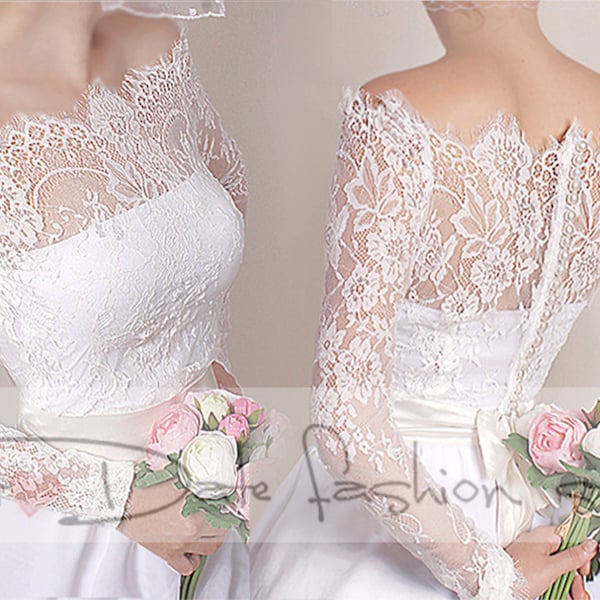 Off-Shoulder lace wedding bolero,  bridal lace cover up,BRIDAL  shrug ,wrap