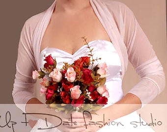 Bridal Tulle Bolero Jacket: Custom Color Wedding Cover Up