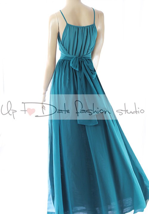 Full Skit Chiffon Bridesmaid Dress with Y Neck Marigold Plus Size