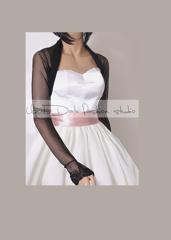 Tulle top bolero jacket