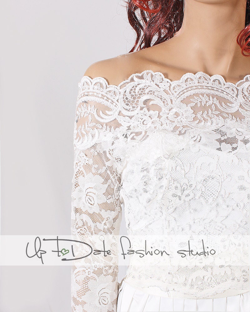 Plus Size Bridal Off-shoulder Lace Wedding Jacket Bridal - Etsy