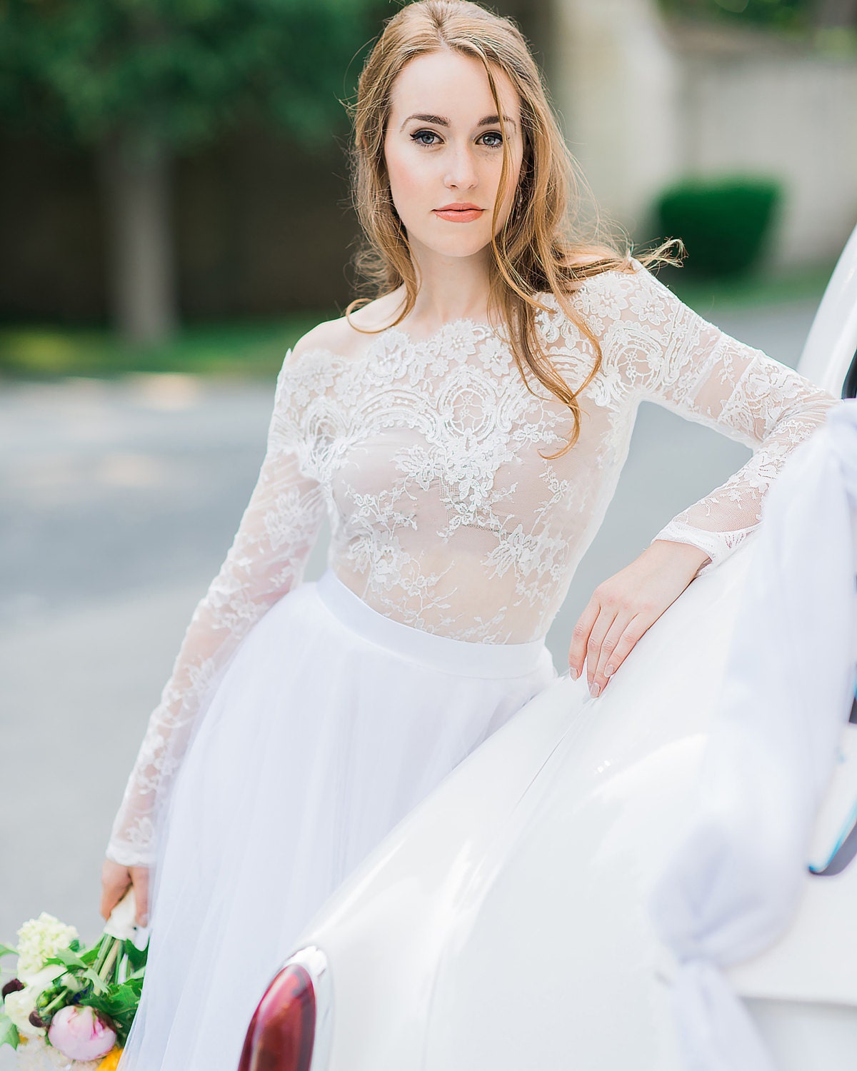 Plus Size Lace Wedding Bolero: Off-Shoulder Bridal Jacket