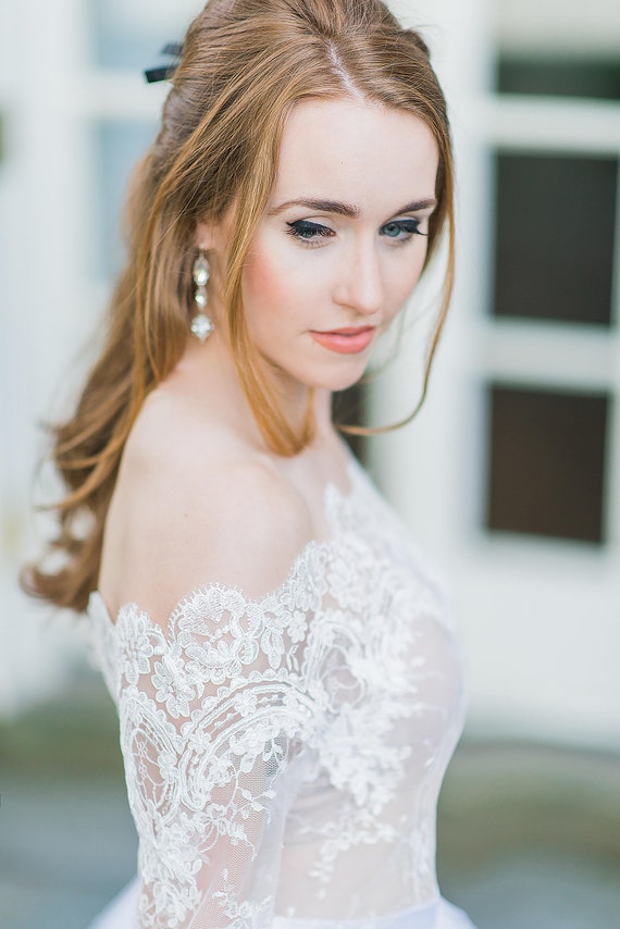 Plus Size Wedding Lace Bolero: Off-Shoulder Bridal Jacket