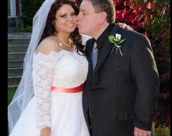 Plus Size Lace Bridal Bolero: Off-Shoulder Wedding Shrug
