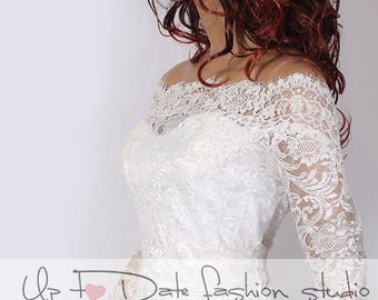 Bridal Lace Bolero: Off-Shoulder Wedding Cover-Up