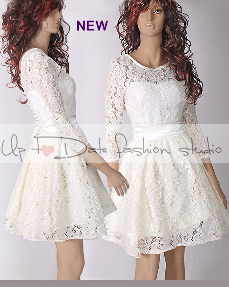 Lace Bridesmaid Dress Short Wedding Party Dress Cocktail Etsy