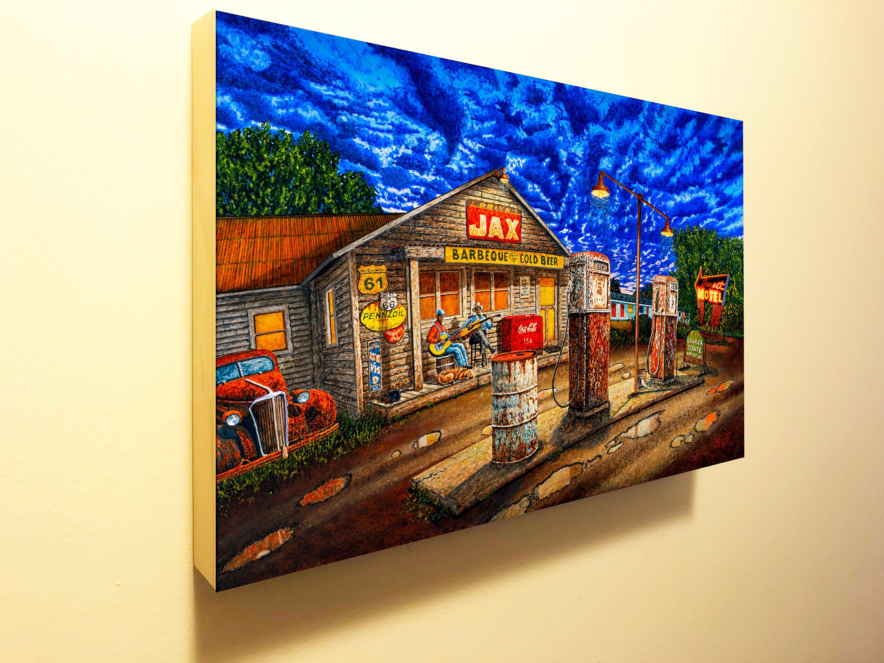 Juke Joint - Painting of True Americana in the South Blues
