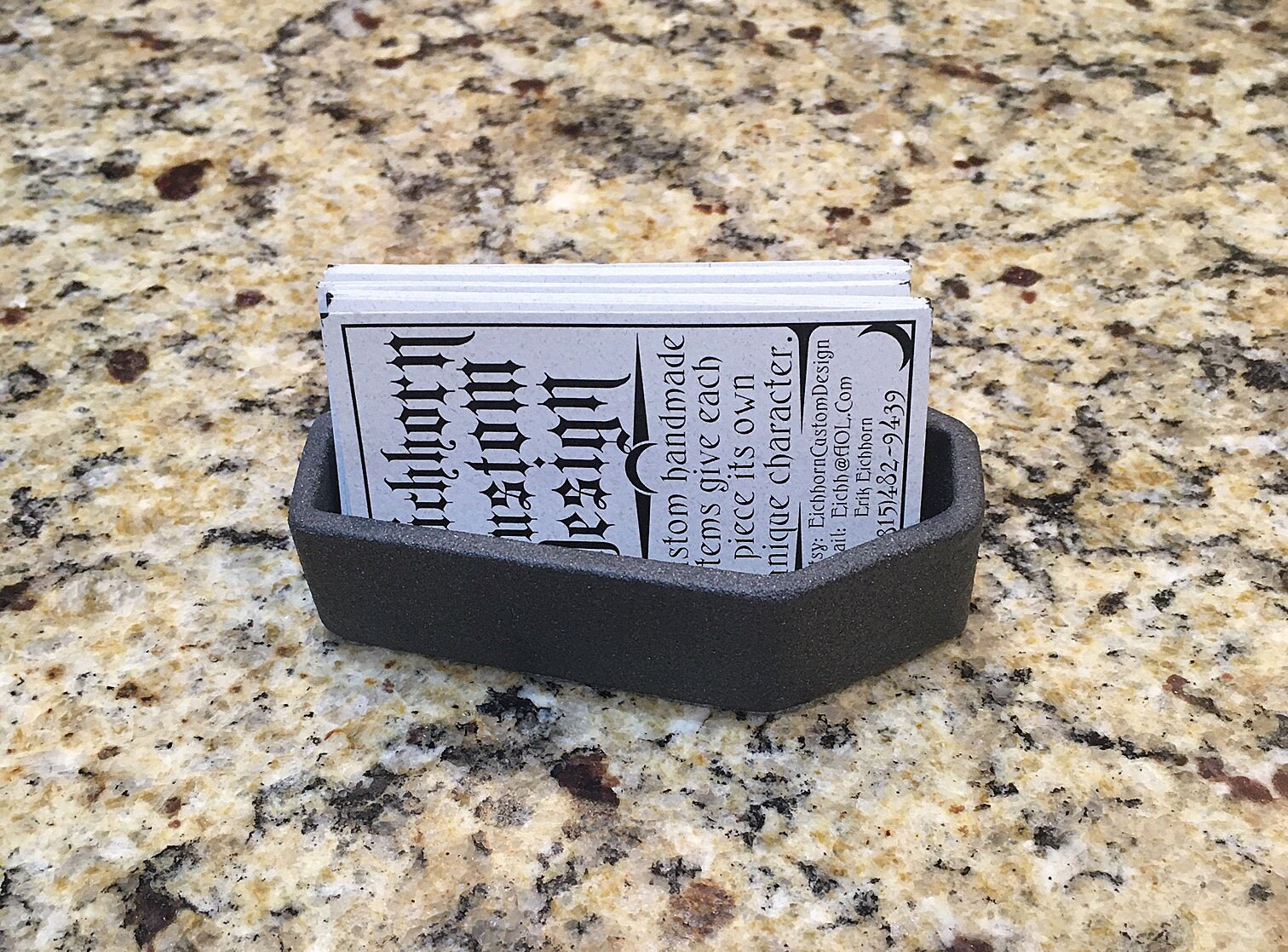 Steel Coffin Business Card Holder | Etsy