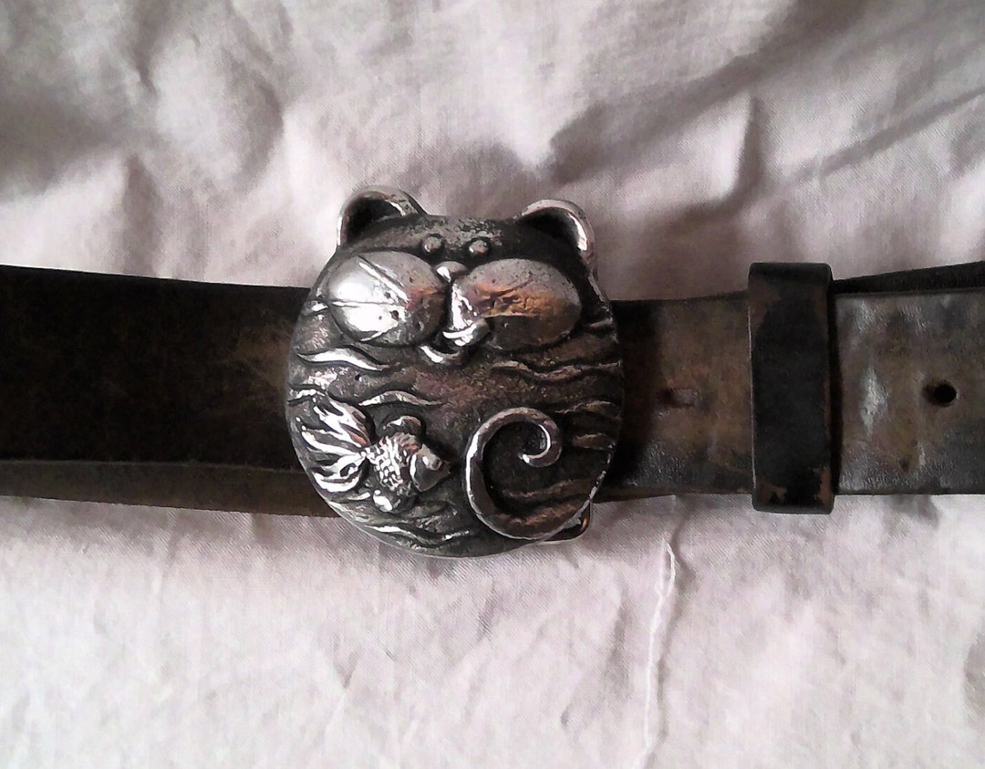 Cat Belt Buckle Etsy