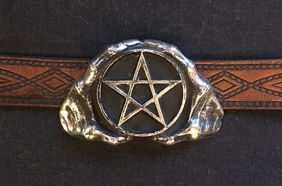 pentagram belt buckle