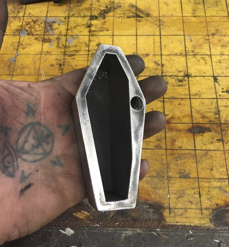 Coffin Business Card And Pen Holder.