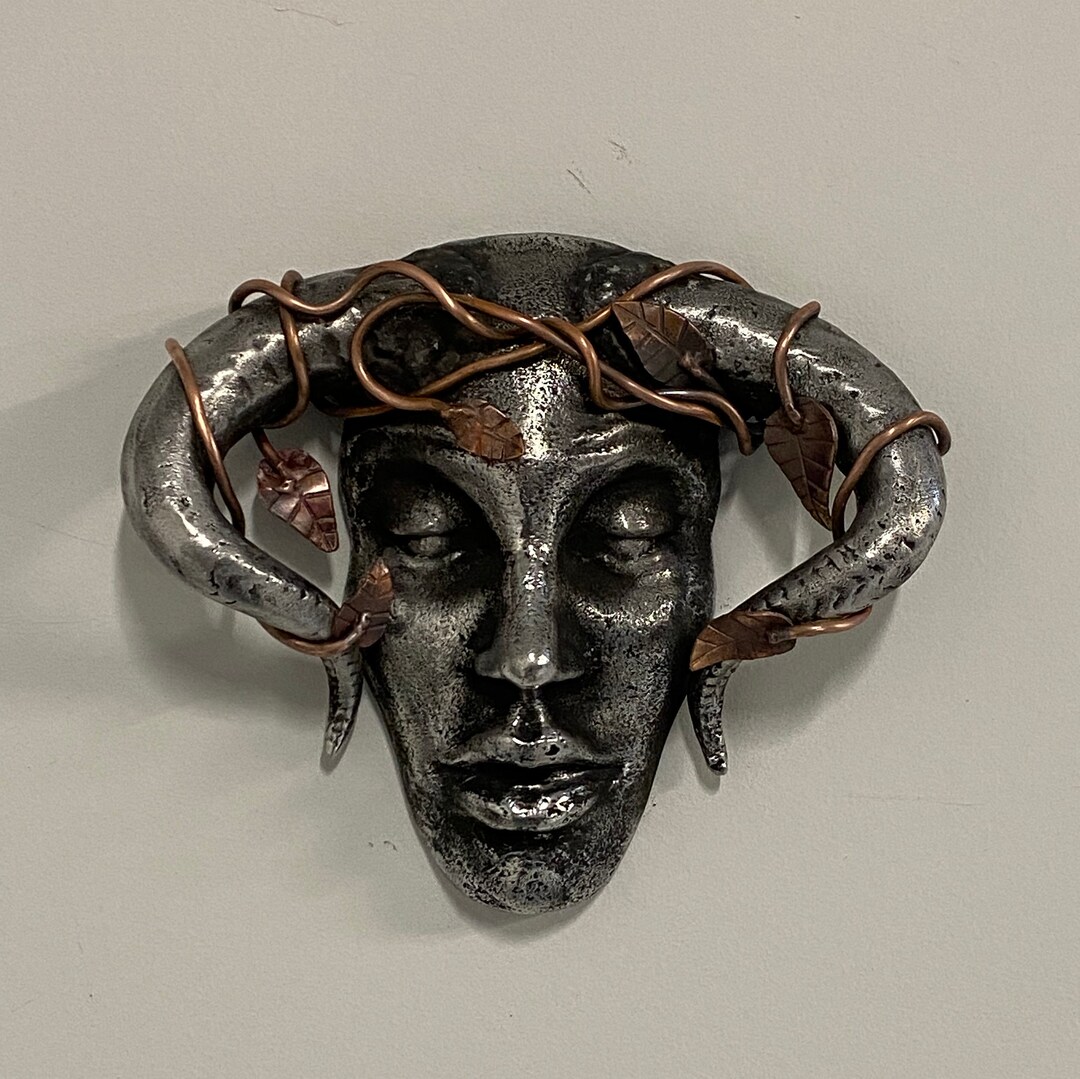 Horned Goddess Wall Statue. Etsy