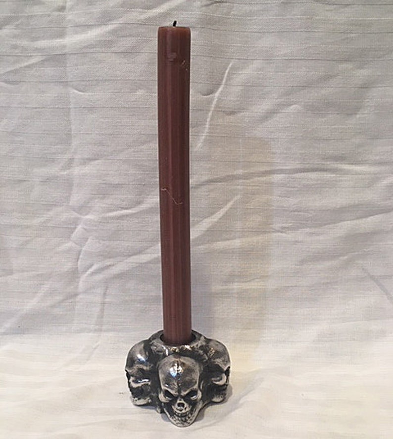 Skull Aluminum Candlestick Holder For 1-34 12 Candlesticks