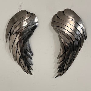 Stainless Steel Angel Wings Sculpture