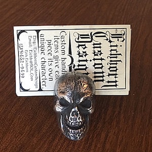 Skull business card holder
