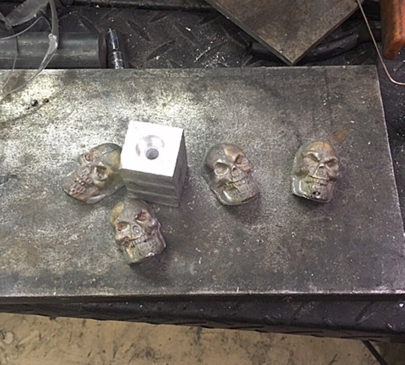 Skull Aluminum Candlestick Holder For 1-34 12 Candlesticks