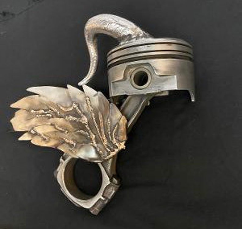 Winged Piston Sculpture Etsy