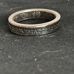 Handmade peso ring.