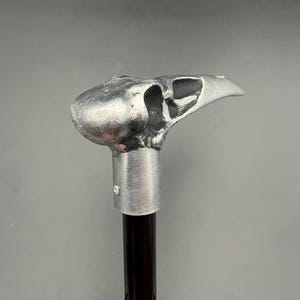 Raven skull cane image 2
