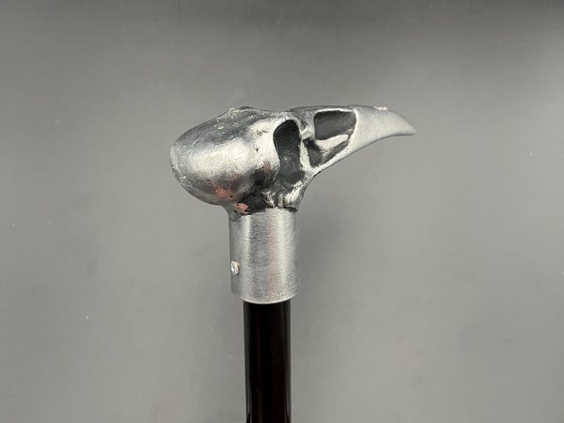 Raven skull cane image 2