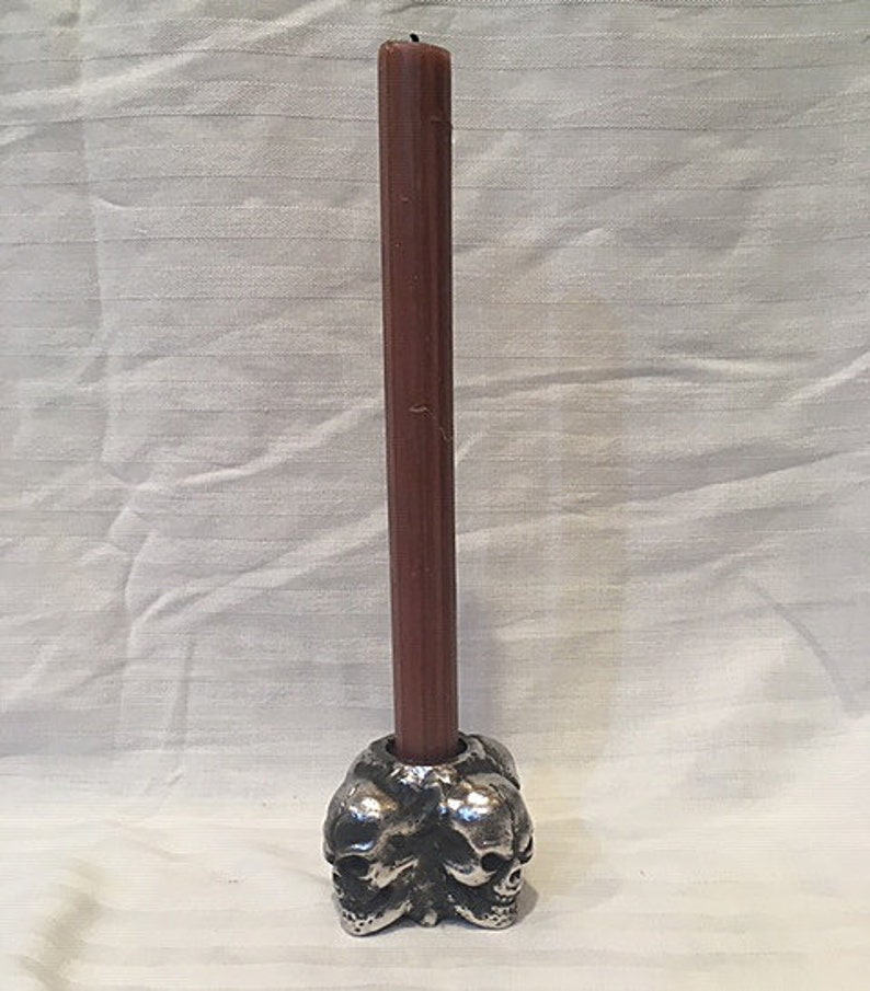 Skull Aluminum Candlestick Holder For 1-34 12 Candlesticks
