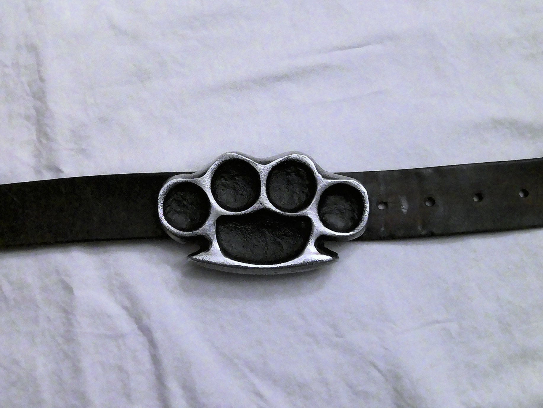 100 % Real Genuine Brass Knuckle Duster Belt Buckle Paperwei